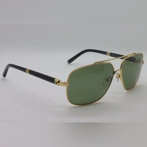 MONT BLANC MB 514S 30R GOLD BLACK POLARIZED AUTHENTIC FRAME SUNGLASSES